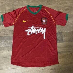 Stussy x Nike portugal Jersey -''blurred Logo''
